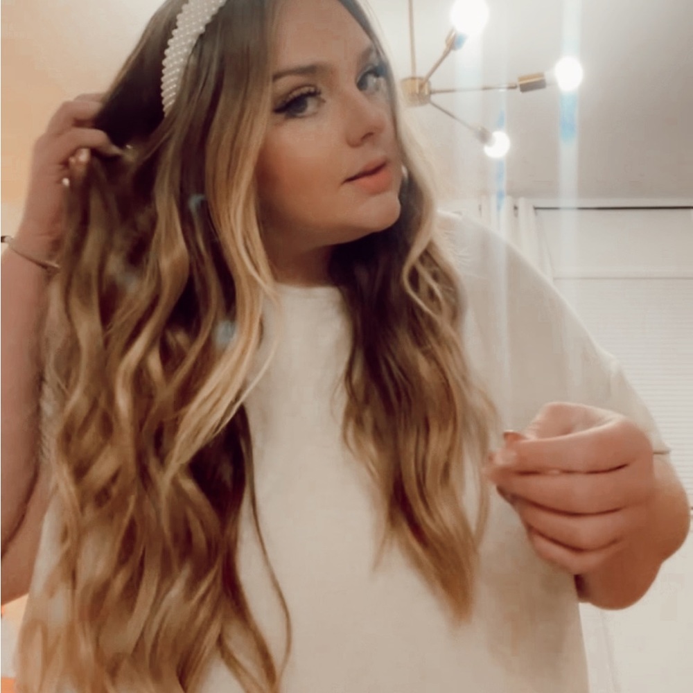 20" Bronde Balayage Halo (180g) | easy clip in for adding length&volume